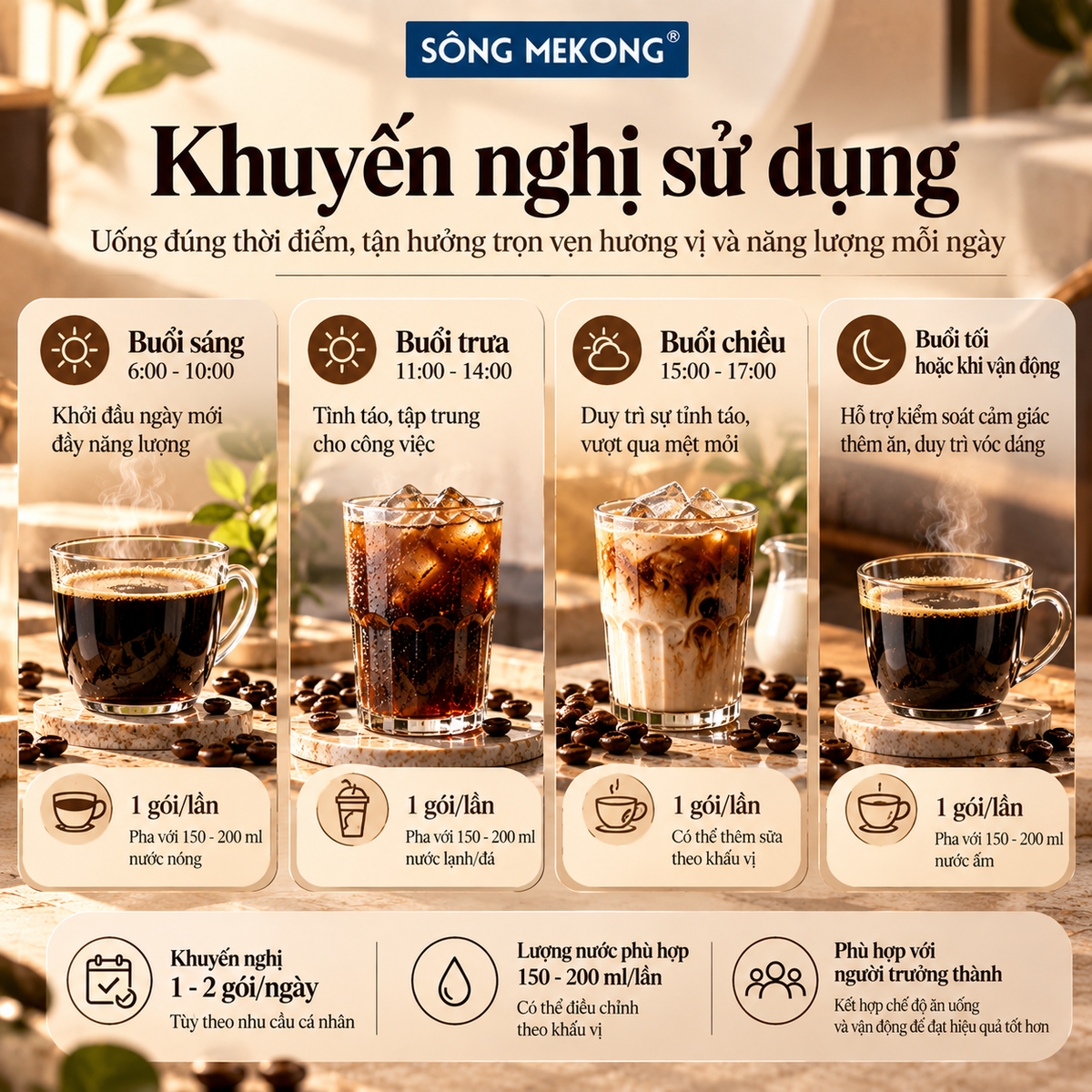 [MUA 2 TẶNG 4] Cà Phê Hòa Tan Đậm Đà 6 Hộp - Vị Ngọt Tự Nhiên, Không Đường - Tặng Kèm COD Coffee Cafe , 1 hộp 10 gói ！