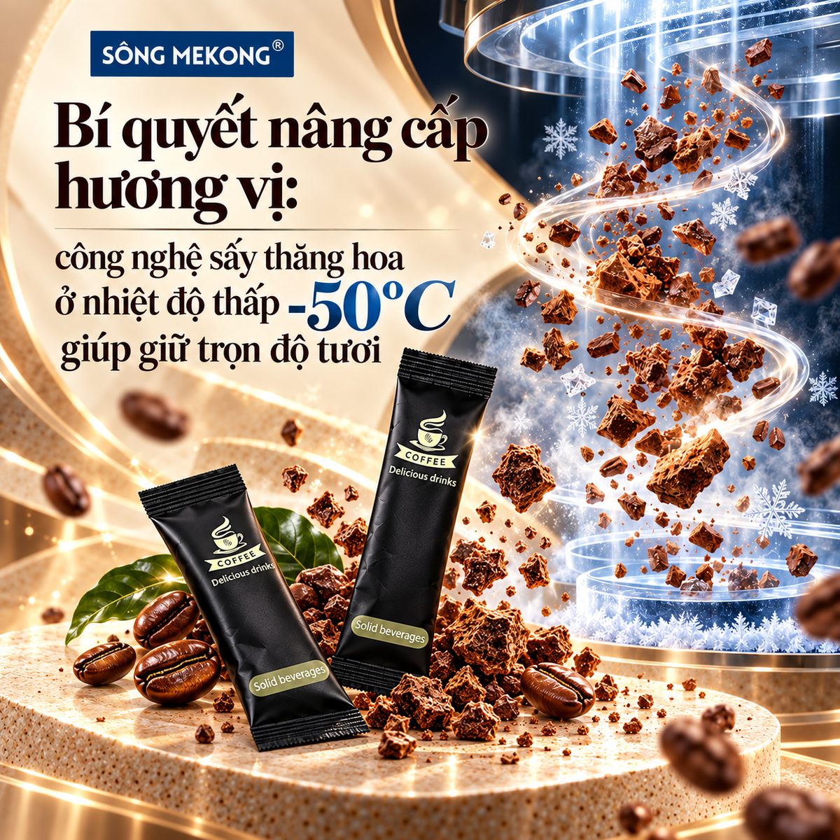 [MUA 2 TẶNG 4] Cà Phê Hòa Tan Đậm Đà 6 Hộp - Vị Ngọt Tự Nhiên, Không Đường - Tặng Kèm COD Coffee Cafe , 1 hộp 10 gói ！