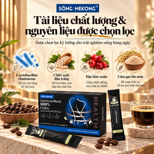 [MUA 2 TẶNG 4] Cà Phê Hòa Tan Đậm Đà 6 Hộp - Vị Ngọt Tự Nhiên, Không Đường - Tặng Kèm COD Coffee Cafe , 1 hộp 10 gói ！